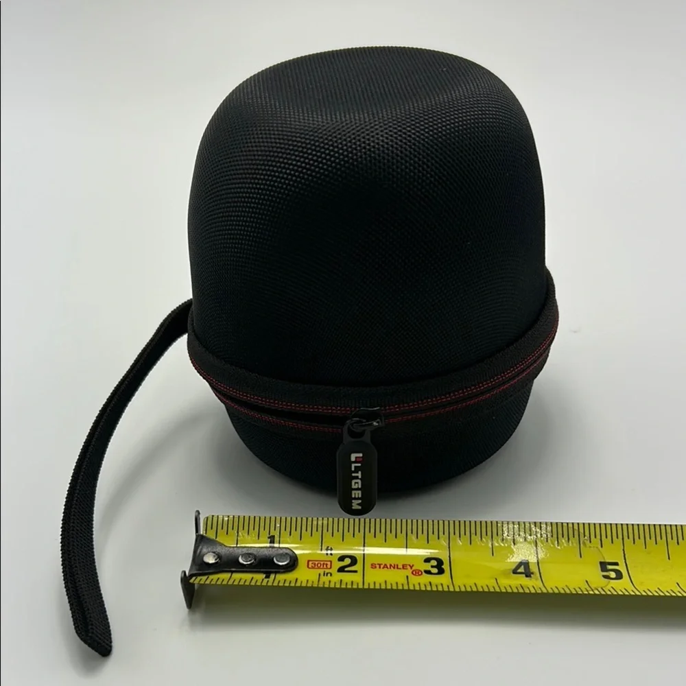 Hard Case For Small Bluetooth Camera Lens Black Zip Close LTGEM